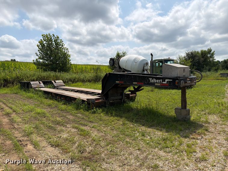 image for item FK4125 2000 Talbert lowboy equipment trailer
