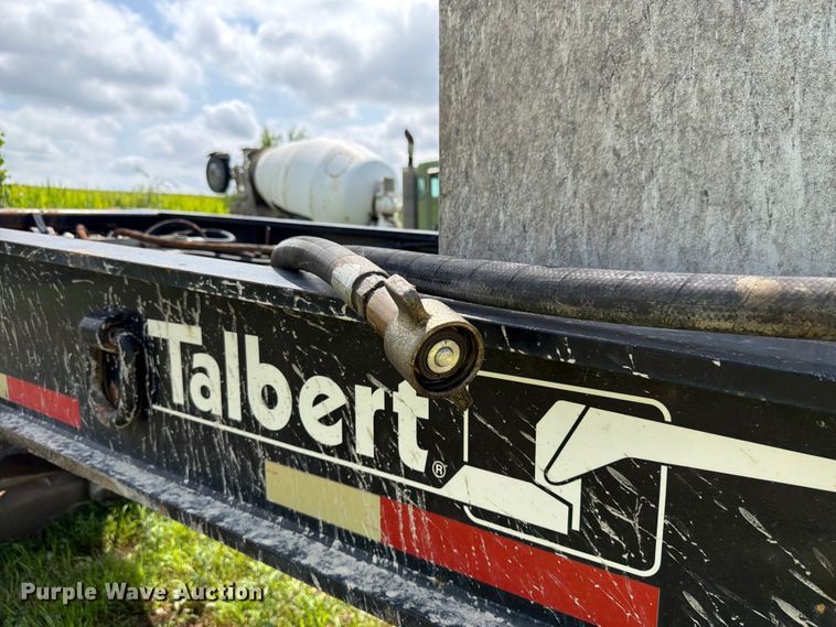 image for item FK4125 2000 Talbert lowboy equipment trailer