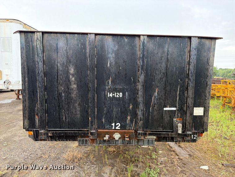 image for item FU1024 1989 Utility Trailer Manufacturer FS2CH5 flatbed trailer