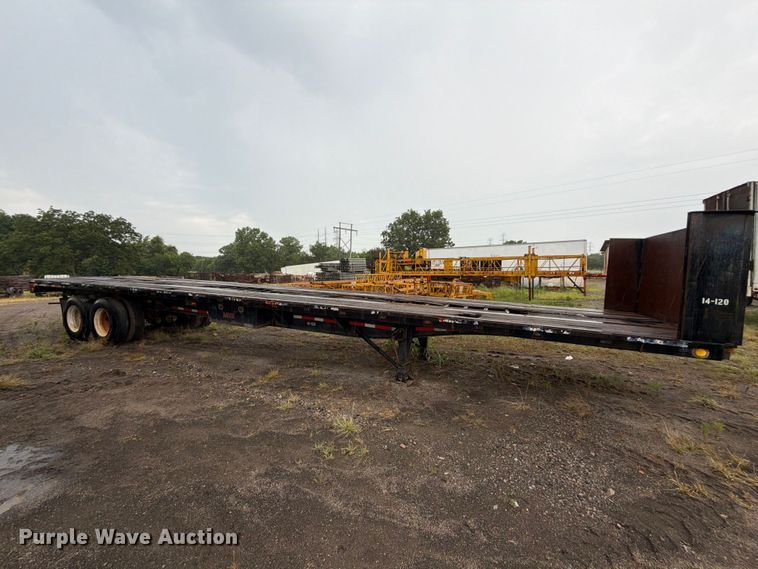 image for item FU1024 1989 Utility Trailer Manufacturer FS2CH5 flatbed trailer