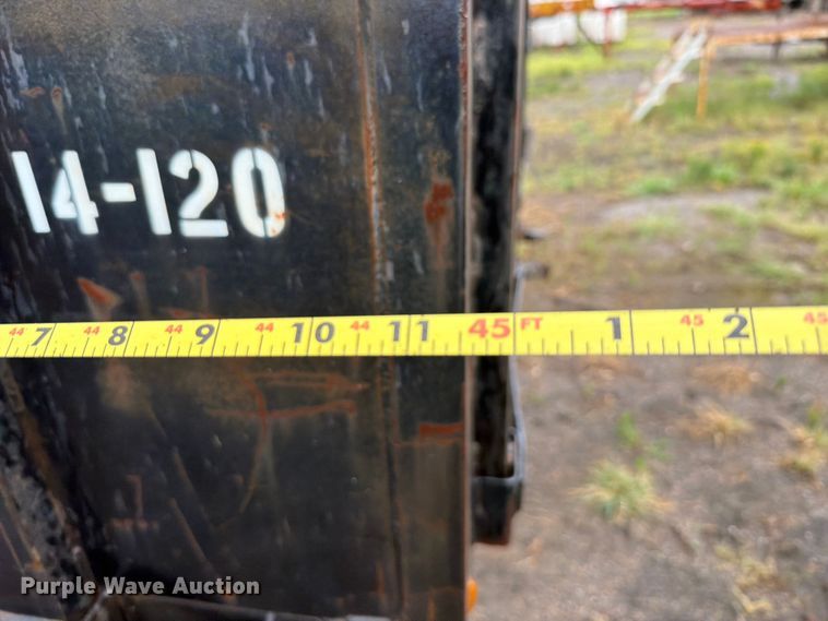 image for item FU1024 1989 Utility Trailer Manufacturer FS2CH5 flatbed trailer