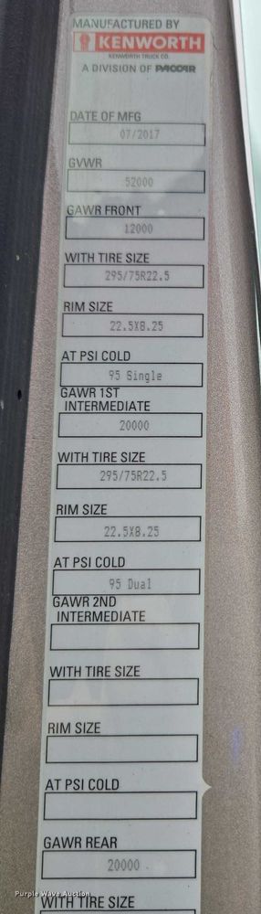 image for item YA1038 2018 Kenworth T680 semi truck