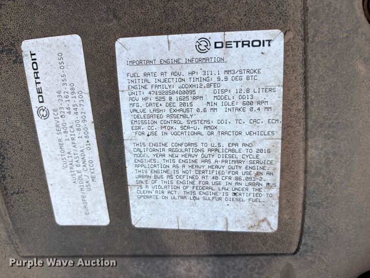 image for item YA4445 2017 Western Star 4700 crane truck
