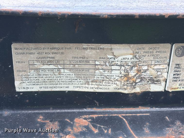 image for item DV2052 2013 Felling equipment trailer