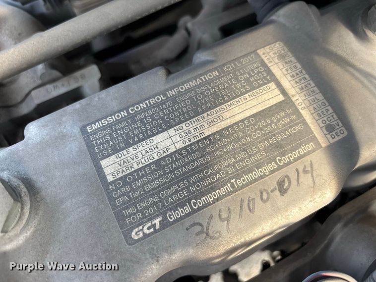 image for item DV7264 2018 UniCarriers PF50 forklift