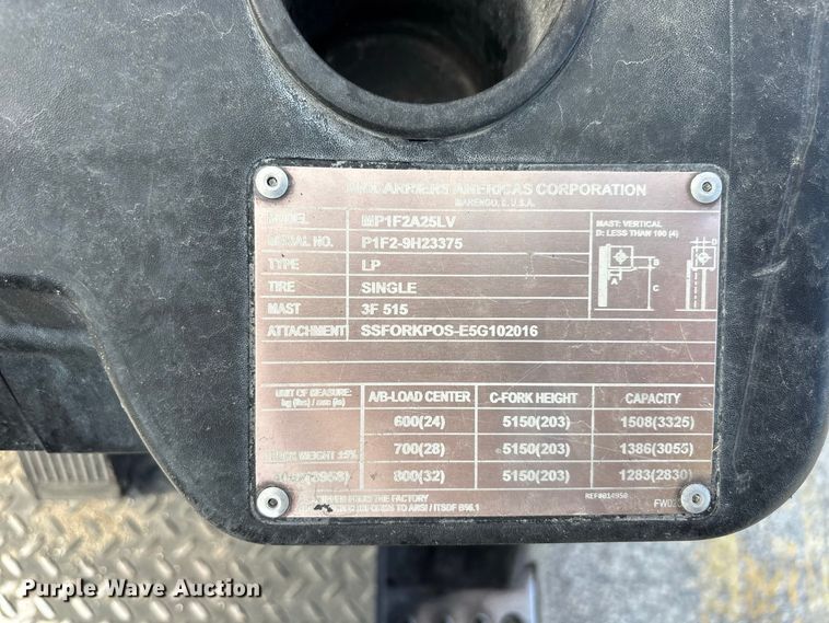 image for item DV7264 2018 UniCarriers PF50 forklift
