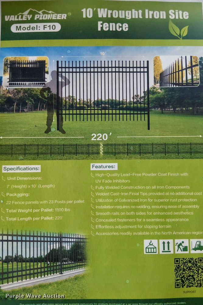 image for item EE1608 (22) Valley Pioneer F10 fence panels
