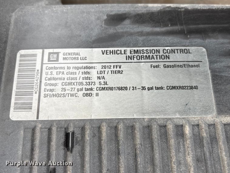 image for item EI5923 2012 Chevrolet Silverado 1500 Crew Cab pickup truck
