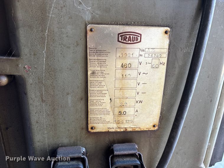 image for item EO4462 (2) Traub bolt machines