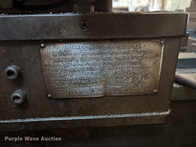 image for item EO4463 Warner & Swasey No. 3 lathe