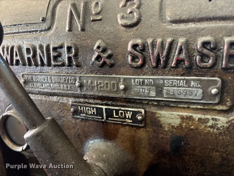 image for item EO4463 Warner & Swasey No. 3 lathe