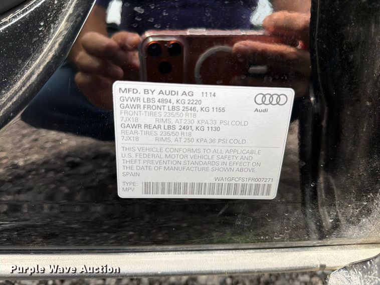 image for item EO8695 2015 Audi Q3 Quattro Prestige SUV