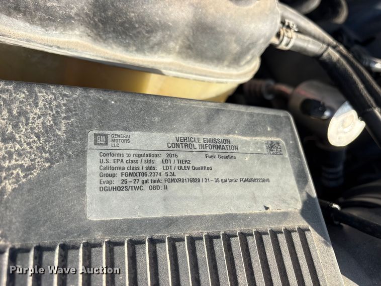 image for item ET0383 2015 Chevrolet Silverado 1500 pickup truck