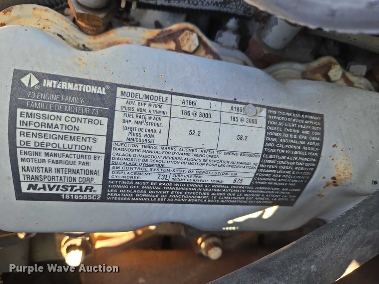 image for item ET5096 1993 Ford F250 pickup truck