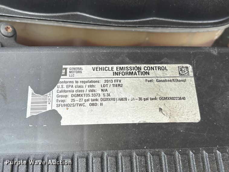 image for item EU0770 2013 Chevrolet Tahoe SUV