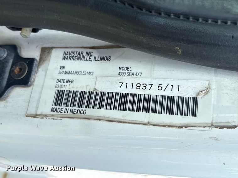 image for item EU0774 2012 International MA025 bucket truck