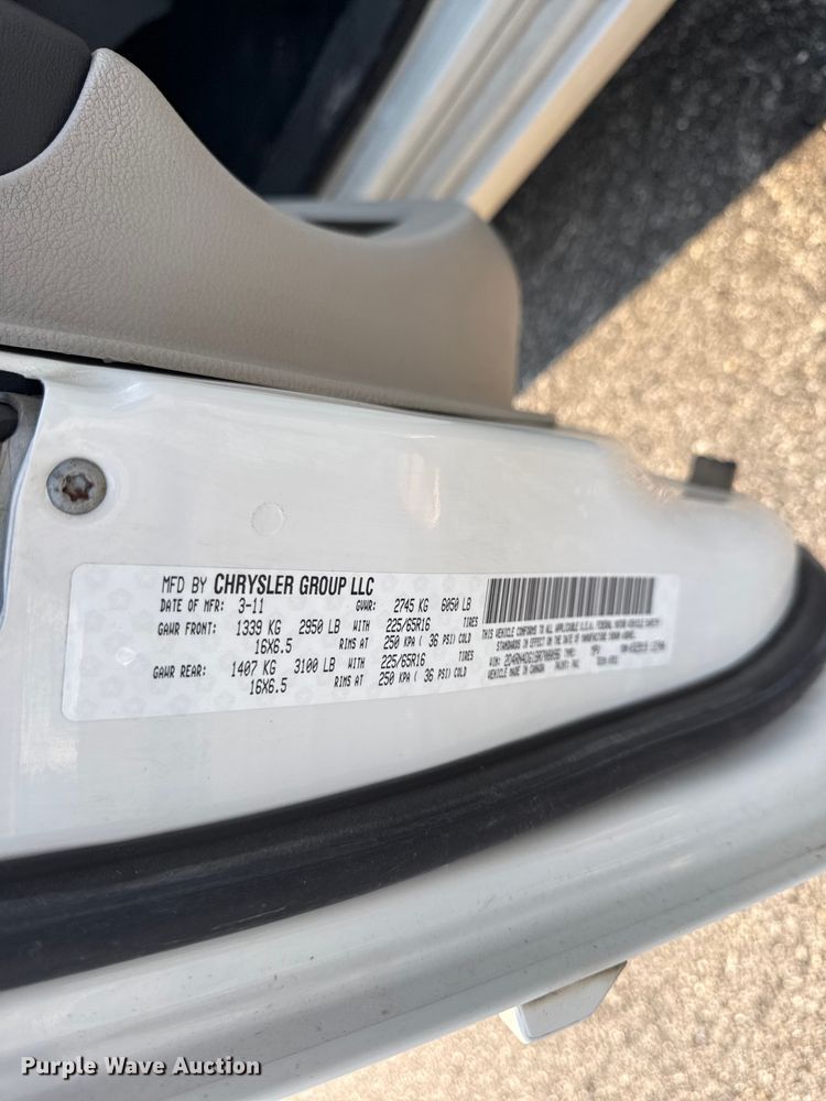image for item EV6078 2011 Dodge Grand Caravan van
