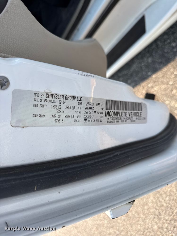 image for item EV6079 2015 Dodge Grand Caravan handicap accessible van