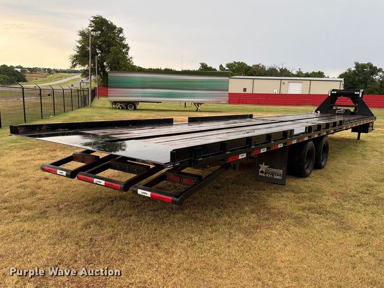 image for item EW8637 2024 Rawmaxx TT-40-212KHYD tilt deck equipment trailer