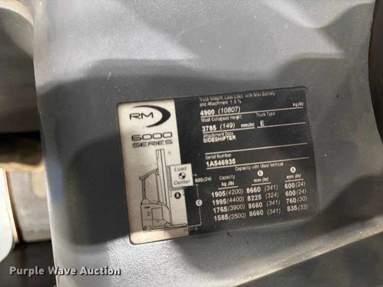 image for item EX0501 2019 Crown RM6025-45 reach truck