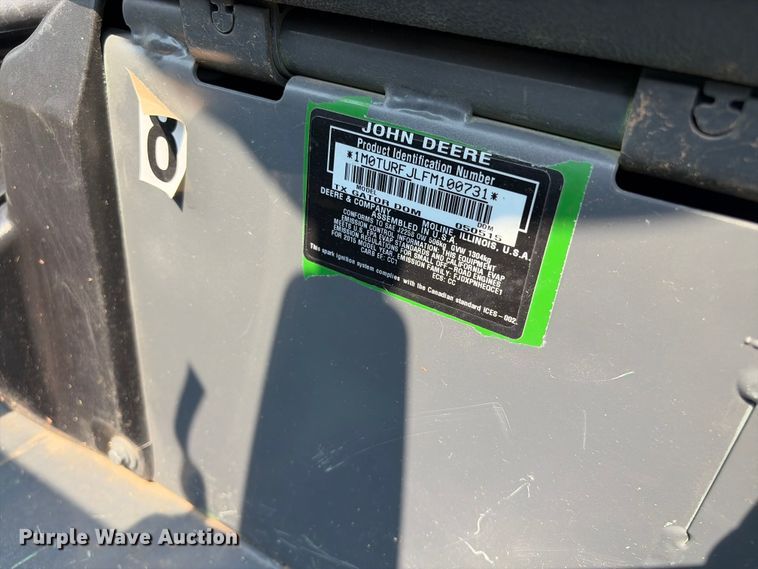 image for item EX2157 2015 John Deere Gator utility vehicle
