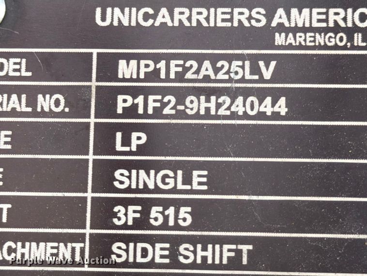image for item EX3045 2018 UniCarriers PF50 forklift