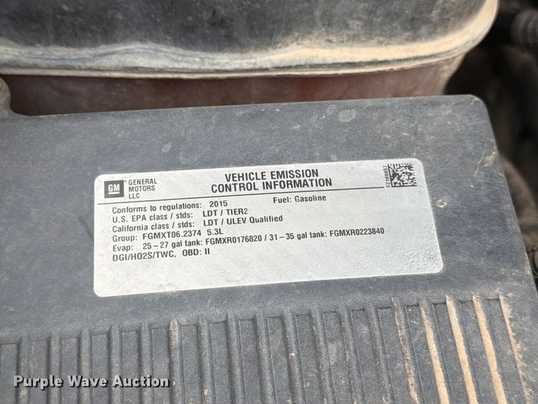 image for item EX4109 2015 GMC Sierra 1500 pickup truck