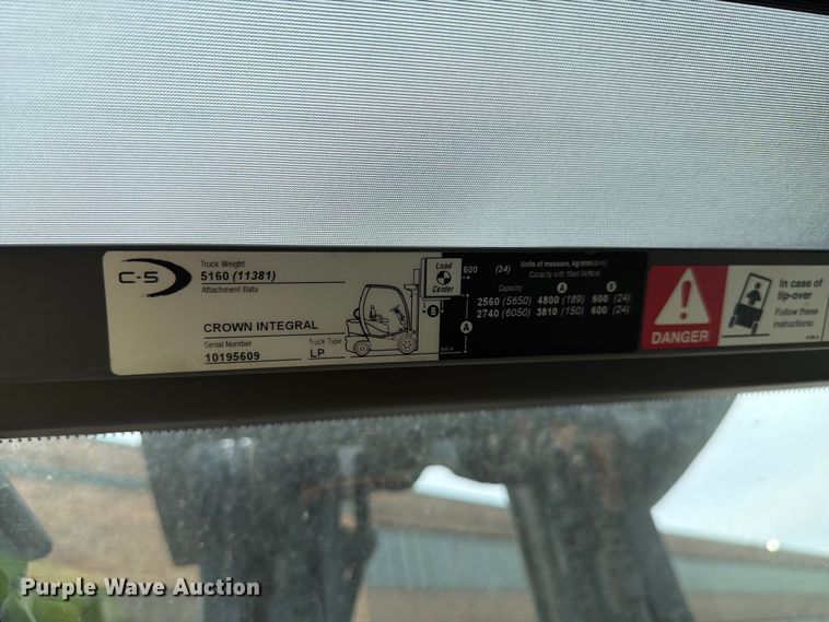 image for item EX4600 2020 Crown C51050-65 forklift