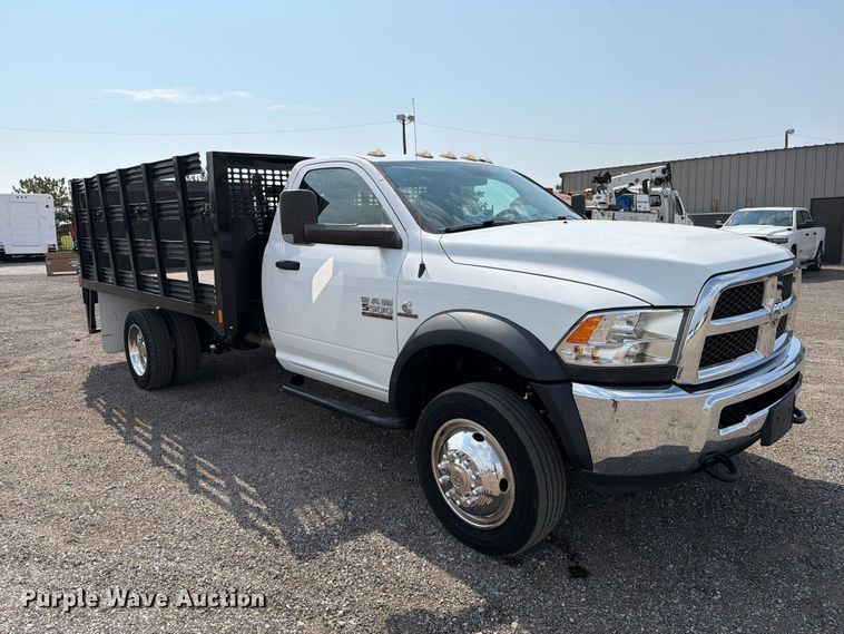 image for item FB5008 2018 RAM 5500 flatbed truck