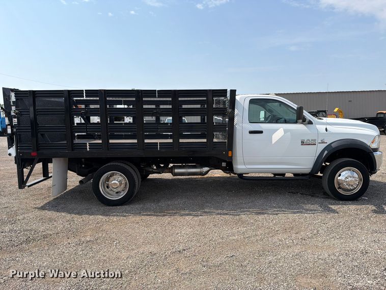 image for item FB5008 2018 RAM 5500 flatbed truck