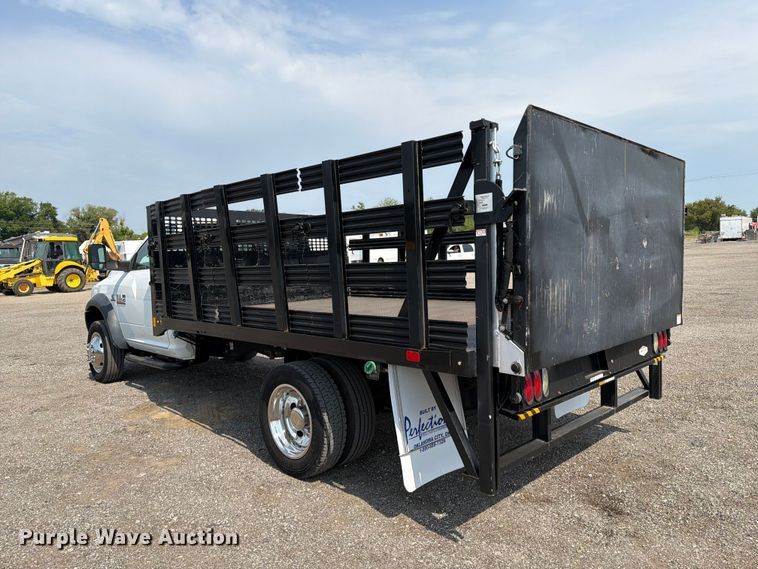 image for item FB5008 2018 RAM 5500 flatbed truck