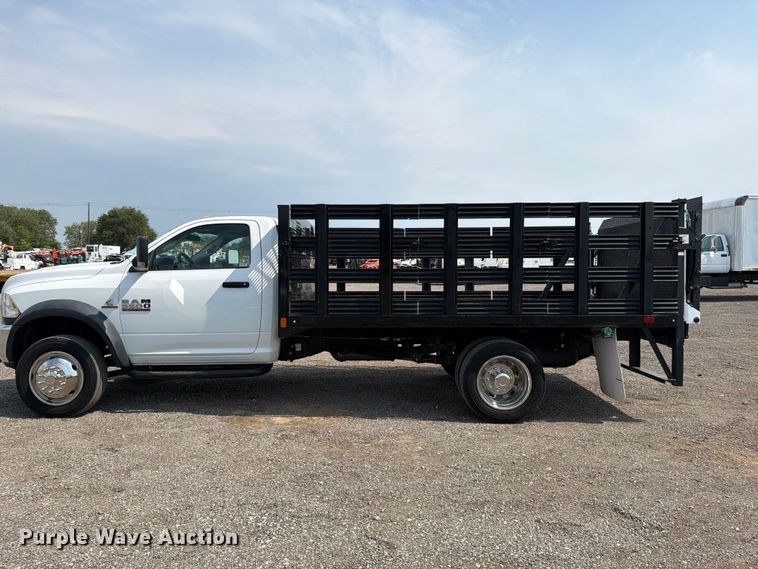 image for item FB5008 2018 RAM 5500 flatbed truck