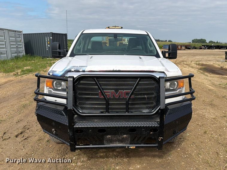 image for item FB5894 2015 GMC Sierra 2500HD Ext. Cab utility bed pickup truck