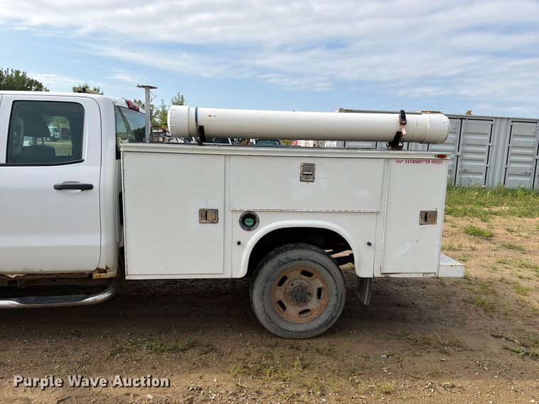 image for item FB5894 2015 GMC Sierra 2500HD Ext. Cab utility bed pickup truck