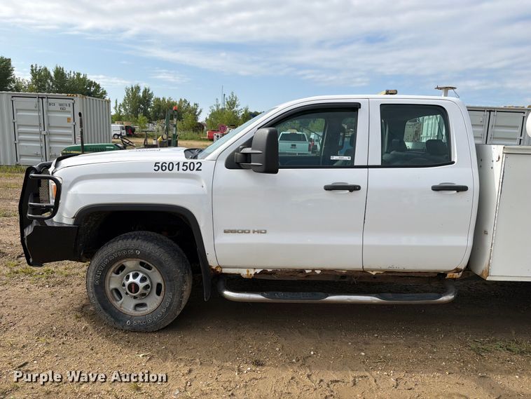 image for item FB5894 2015 GMC Sierra 2500HD Ext. Cab utility bed pickup truck