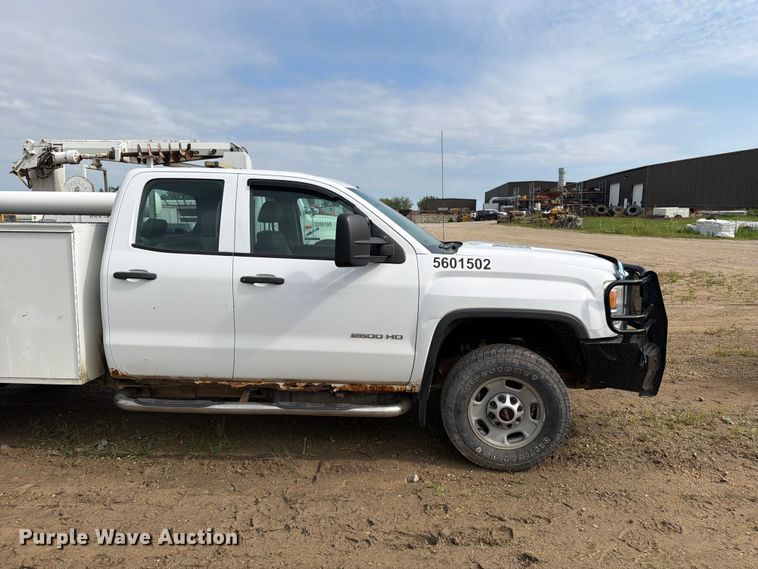 image for item FB5894 2015 GMC Sierra 2500HD Ext. Cab utility bed pickup truck