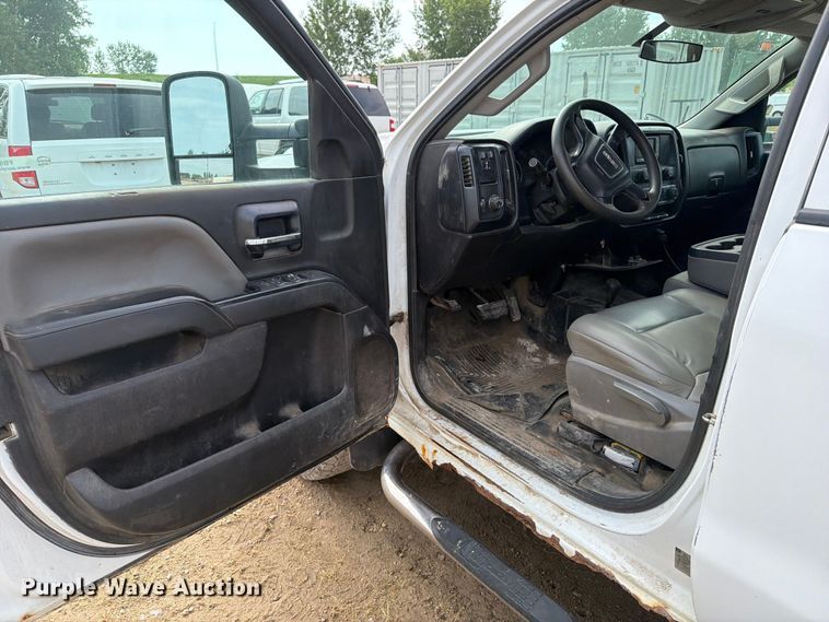 image for item FB5894 2015 GMC Sierra 2500HD Ext. Cab utility bed pickup truck