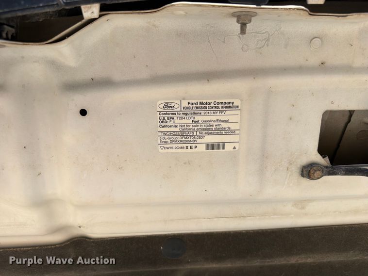 image for item FB5904 2013 Ford F150 Ext. Cab pickup truck