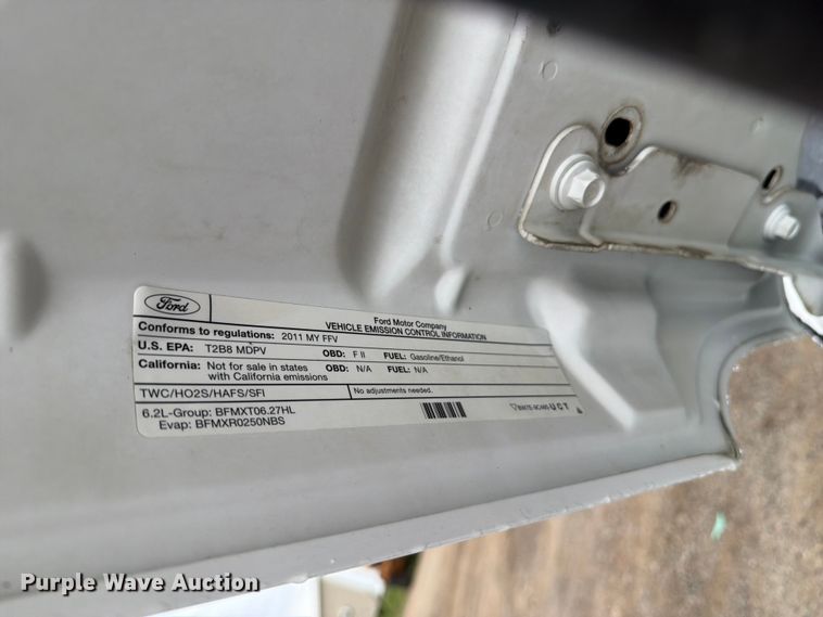 image for item FB5933 2011 Ford F250 Super Duty Ext. Cab pickup truck