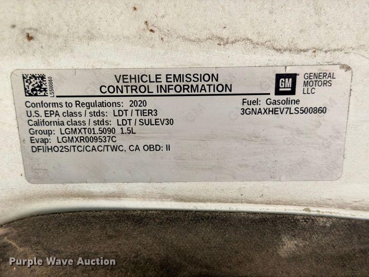 image for item FB8288 2020 Chevrolet Equinox SUV