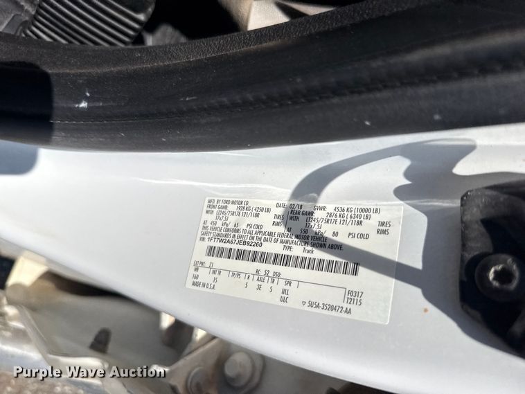 image for item FC4074 2018 Ford F250 Super Duty Crew Cab pickup truck