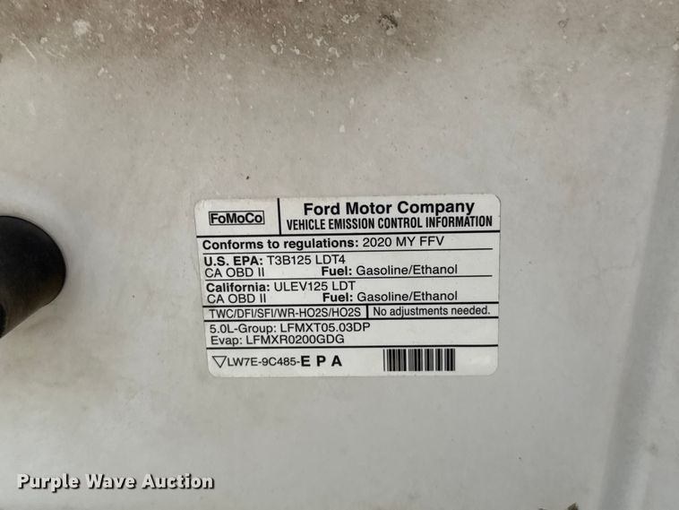 image for item FC4078 2020 Ford F-150 Crew Cab pickup truck