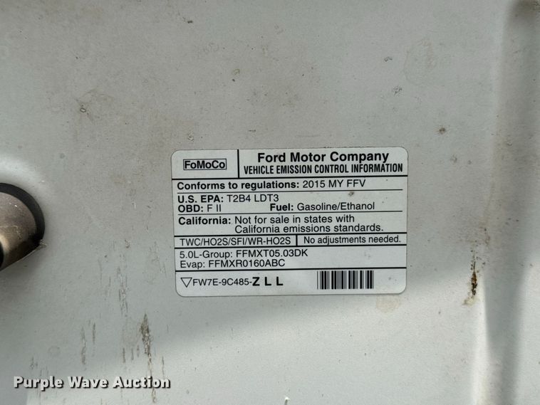 image for item FC4119 2015 Ford F150 Crew Cab pickup truck