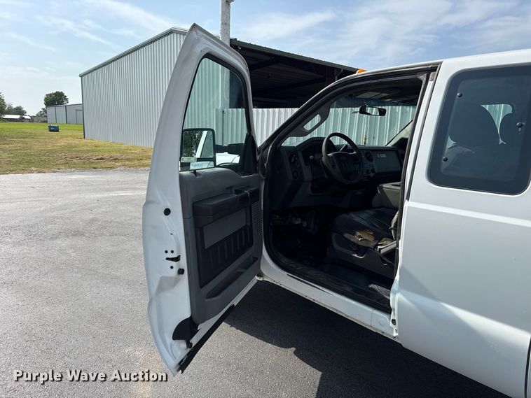 image for item FC4121 2011 Ford F350 Ext. Cab flatbed pickup truck
