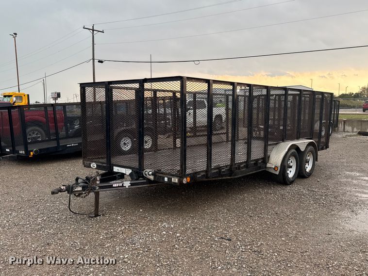 2018 P.J. Trailer Mfg Co. UL18 utility trailer