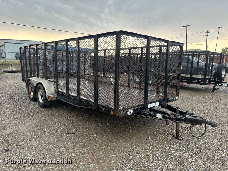 image for item FC4134 2018 P.J. Trailer Mfg Co. UL18 utility trailer