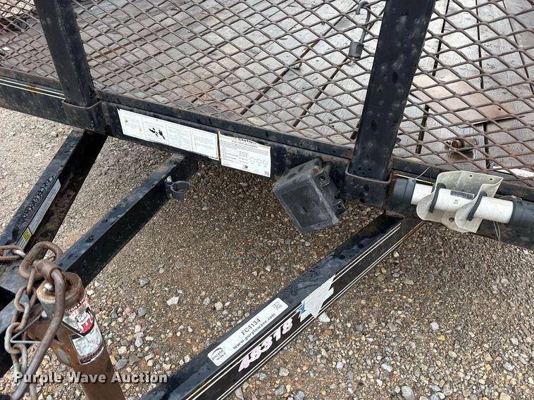 image for item FC4134 2018 P.J. Trailer Mfg Co. UL18 utility trailer
