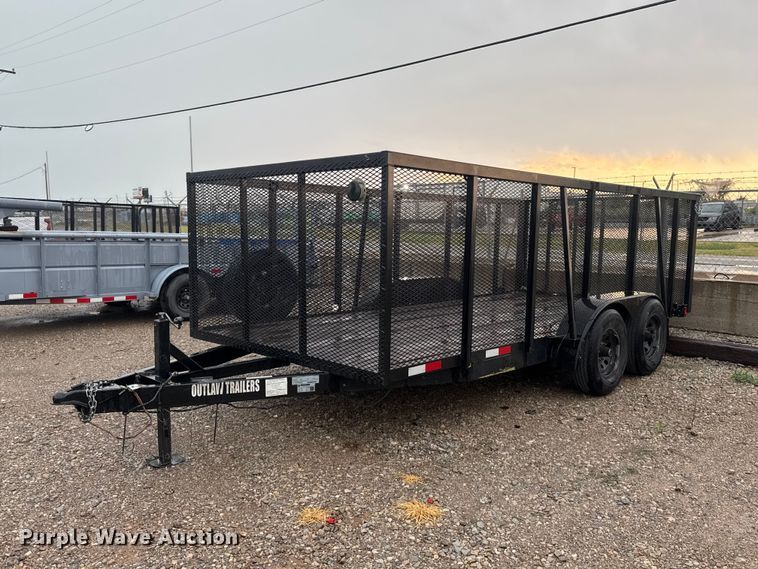 2024 Outlaw by Bama Built Trailers 7X16 2X3TA10KB G utility trailer