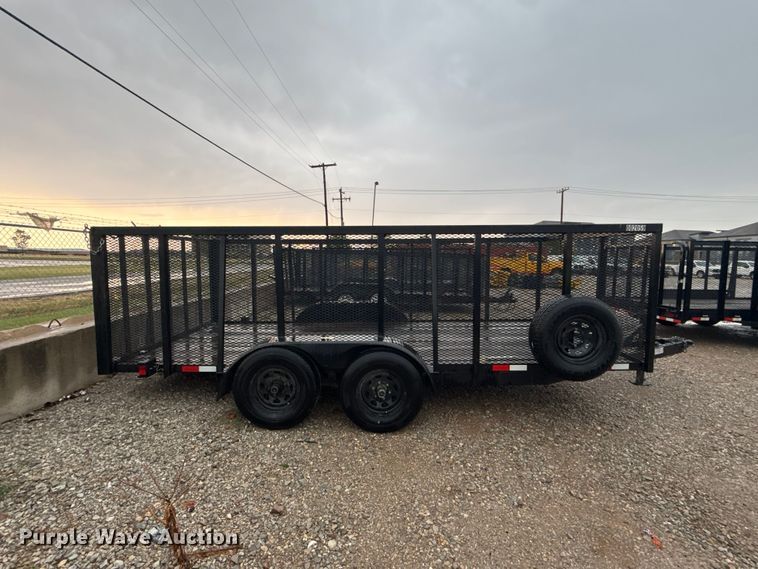 image for item FC4137 2024 Outlaw by Bama Built Trailers 7X16 2X3TA10KB G utility trailer