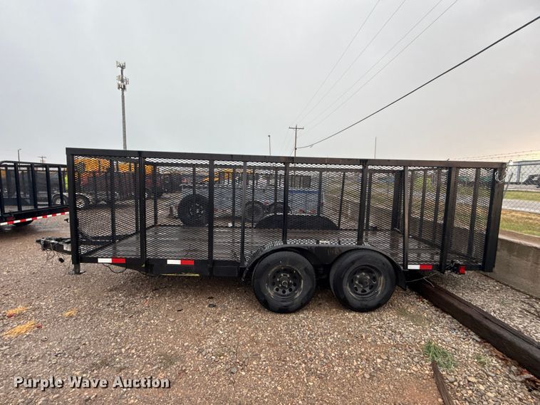 image for item FC4137 2024 Outlaw by Bama Built Trailers 7X16 2X3TA10KB G utility trailer